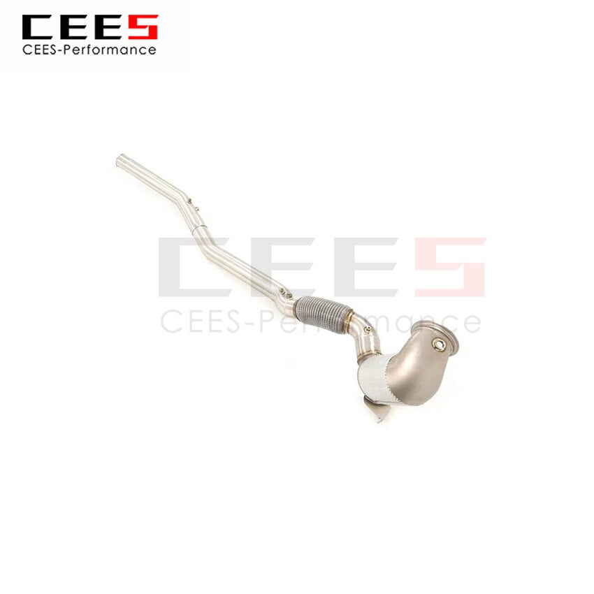 CEES Exhaust System For Volkswagen GOLF 8R GOLF8 R Headers With Catalyst Test Pipe Converter High Flow Catted Exhaust Downpipe
