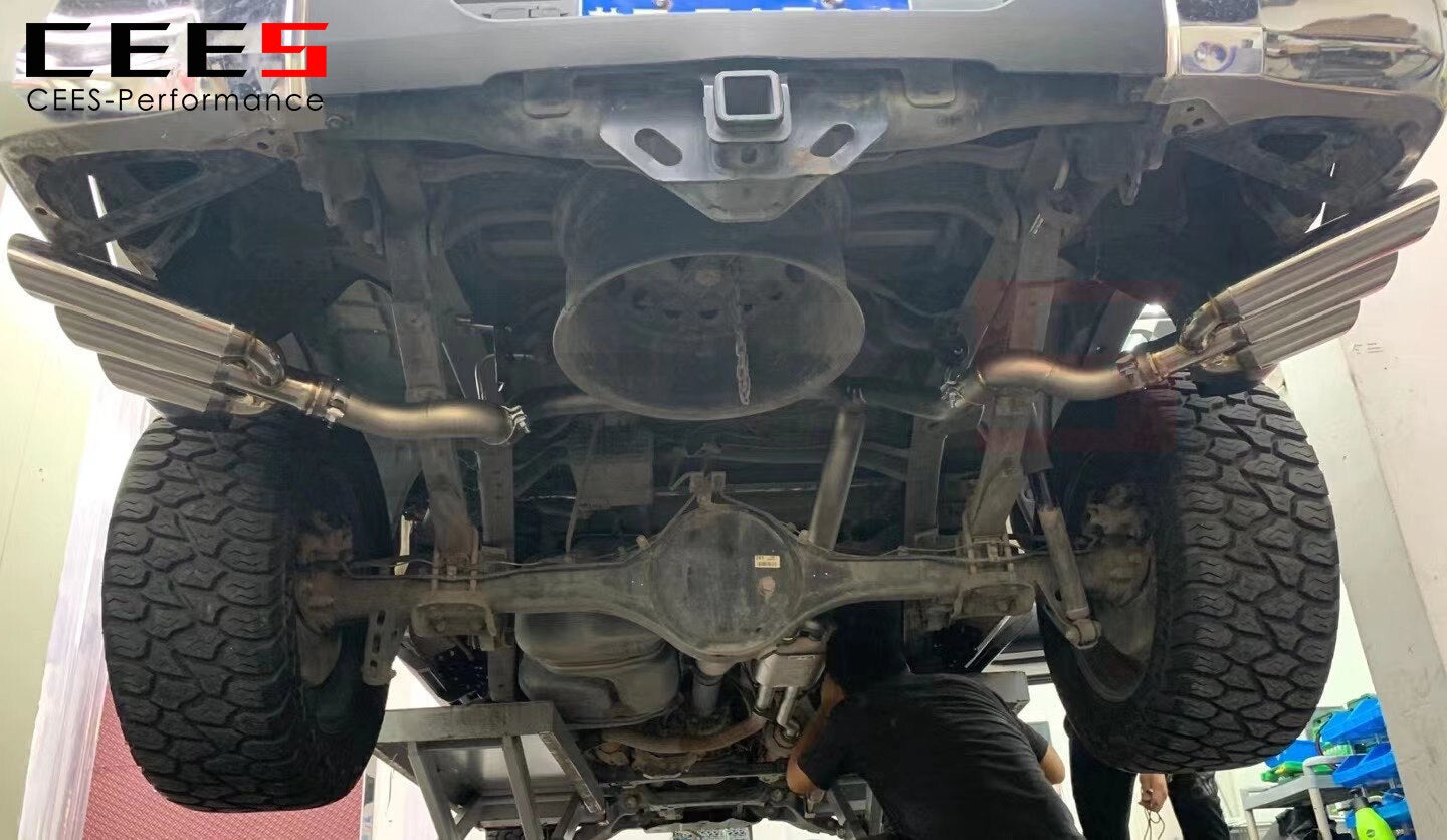 CEES StainlessSteel Exhaust System Performance Catback Front Pipe for Toyota Tundra Auto Modification Electronic Valve Muffler