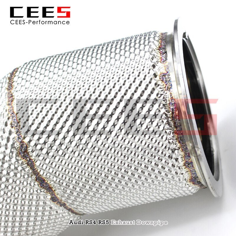 CEES Exhaust System For Audi RS4 RS5 2.9T Sport Catalytic Converters Performance Car Accessories With High Flow Cat Pipe