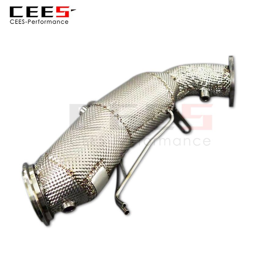 CEES Exhaust System For Cadillac CT4 2.0T 2020-2023 Headers Catalyst Test Pipe Converter High Flow Catted Exhaust Downpipe