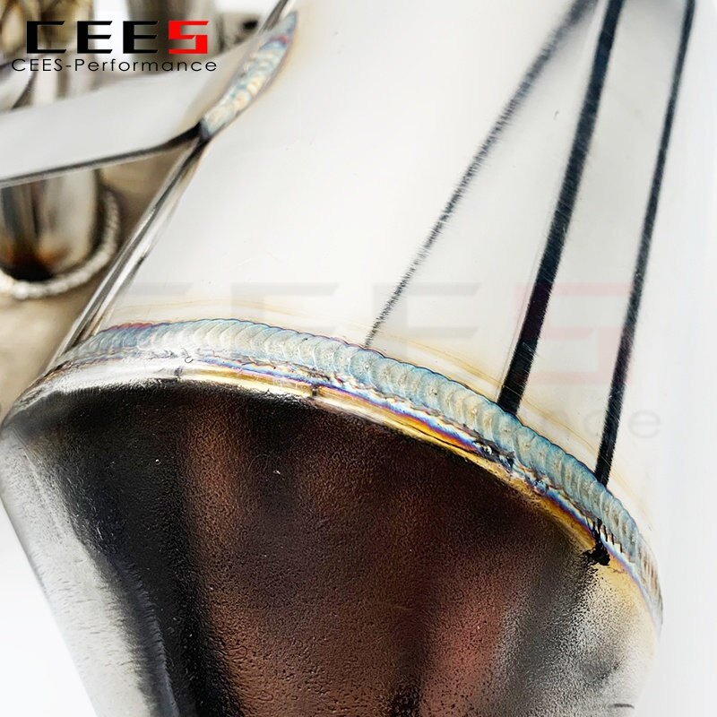 CEES Exhaust Manifold for Porsche Cayman 987.2 2.7/2.9/3.4L 2008-2012 with Catalyst Downpipe Tuning Performance Headers SS304