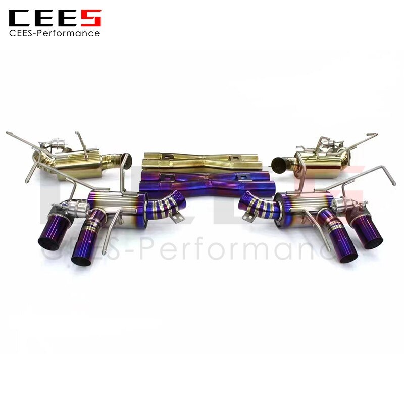 CEES Exhaust System For Ferrari California T 3.9T Titanium Escape Pipe Upgrade Valve Performance Downpipe Tips Catback