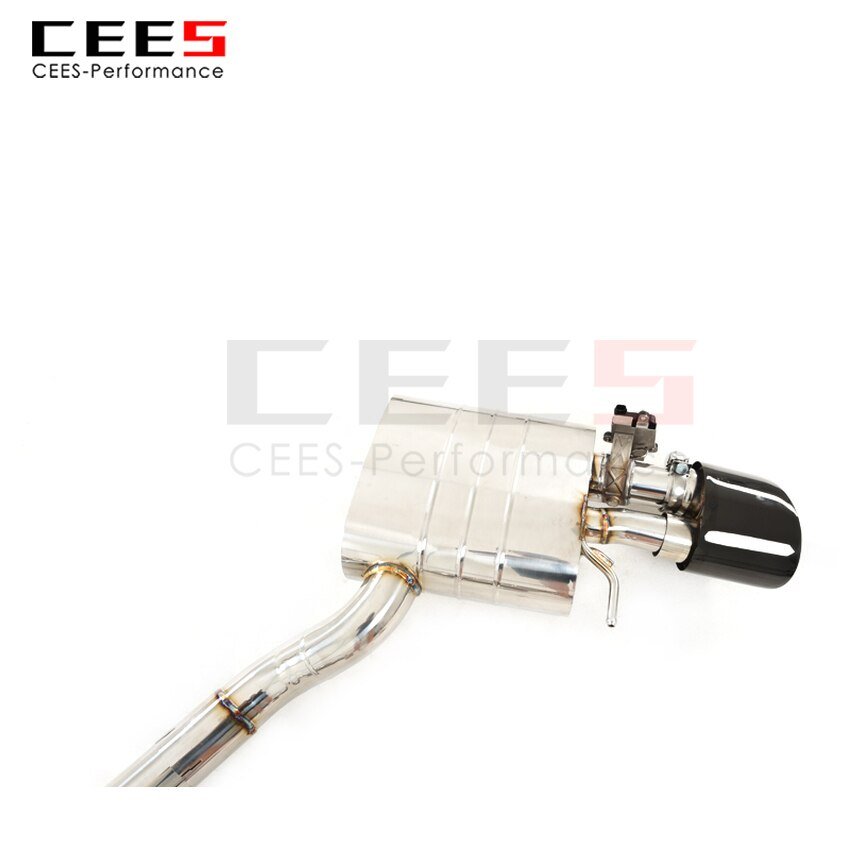 CEES Exhaust System For AUDi RS5 Mid Pipe Stainless Steel Valve Muffler Catback Escape Tubo Escape Coche Terminale Scarico Auto