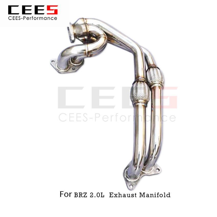 CEES Exhaust System For Toyota 86 GT86 FT86 Scion FR-S 2.0L Headers Without Catalyst No cat Downpipe Exhaust Manifold Car Parts