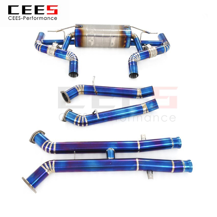 CEES Exhaust System For Mercedes-Benz GT GT-C G TC GT-S GTS 4.0TT Titanium Catback Valve Muffler Auto Modification Car Parts