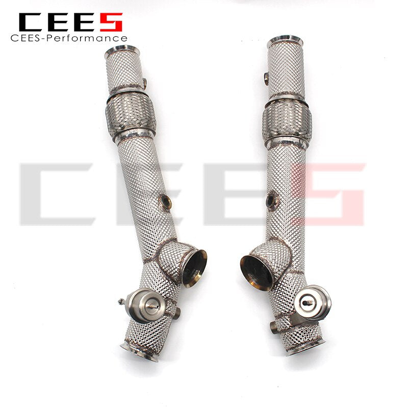 CEES Exhaust System Lamborghini Murcielago LP640 Upgrade Stainless Steel Performance High flow catted Downpipe Manifold Mid pipe