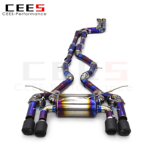 CEES Performance Mid Pipe Catback Exhaust for BMW M3/M4 F80/F82 3.0T 2014-2019 Equal Length Exhaust Pipes Stainless Steel/Titanium