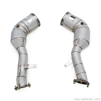 Porsche Macan Turbo/GTS 2.9T 2020-2024 Stainless steel Heat shield Downpipe Exhaust System