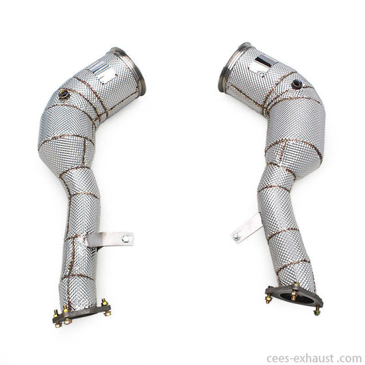 Porsche Macan Turbo/GTS 2.9T 2020-2024 Stainless steel Heat shield Downpipe Exhaust System