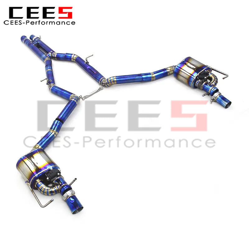 cees Catback Exhaust for Mercedes-Benz E63 E63S W212 AMG 2007-2016 High Performance Valvetronic Exhaust Pipe Titanium/SUS304