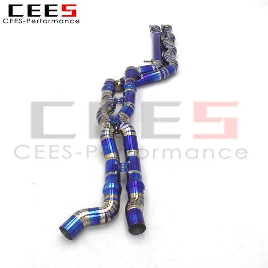 CEES Equal length Mid pipe For BMW M2C/M2 Competition S55 F87 3.0T 2018-2023 primary color wire drawing Titanium/Stainless Steel