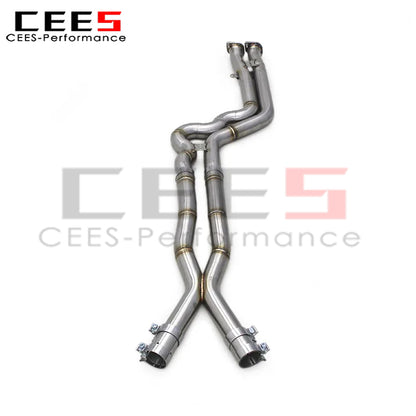 CEES Mid Pipe Exhaust System For BMW X3M/X4M F97/F98 3.0T 2019-2024 High Performance Stainless Steel/Titanium Exhaust Pipe