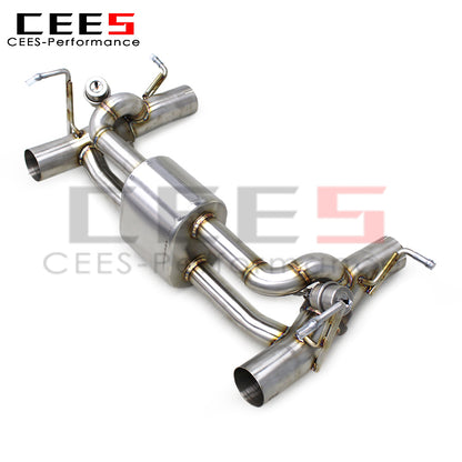 CEES Catback Exhaust for Ferrari488 2015-2019 Performance Exhaust Pipe Muffler Titanium Alloy Valve Escape Car Exhaust System