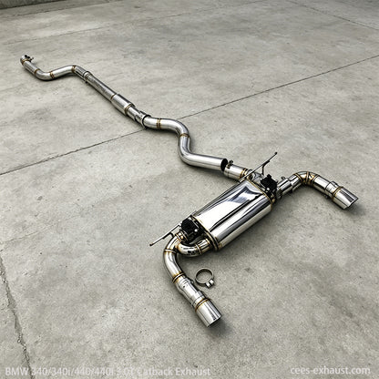 BMW 340i 440i F30 F32 F36 3.0T B58 Valved Sport Exhaust System (F chassis)