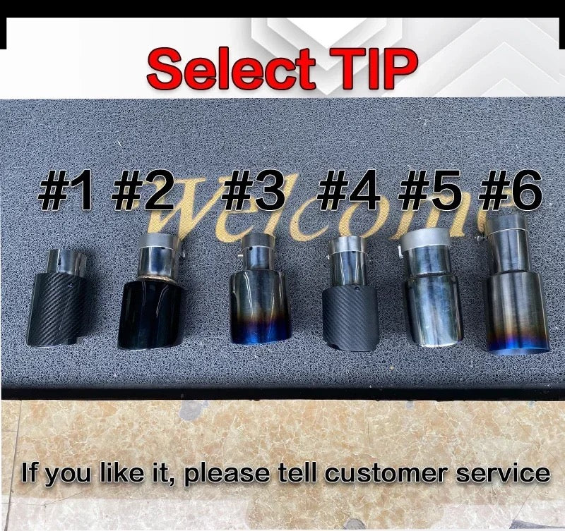 CEES MP Carbon Fiber Exhaust Tips Tail mouth Throat Exhaust Pipes For BMW