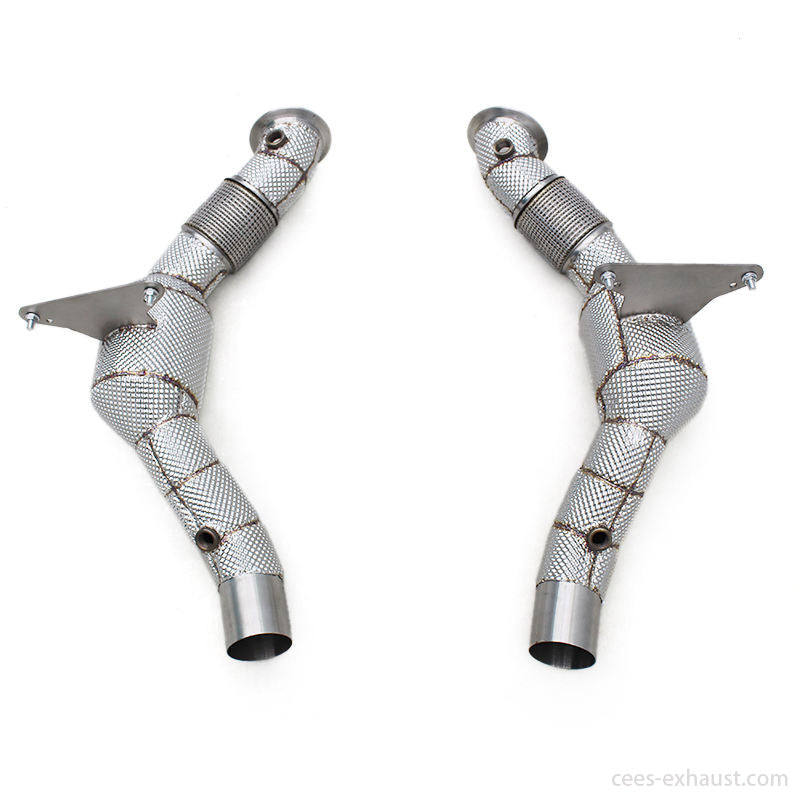 CEES Catback Exhaust for Ferrari 488 3.9 2015- High Performance Downpipe Stainless Steel Catless Downpipe Tuning Exhaust System