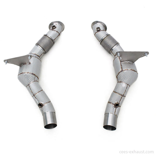 CEES Catback Exhaust for Ferrari 488 3.9 2015- High Performance Downpipe Stainless Steel Catless Downpipe Tuning Exhaust System