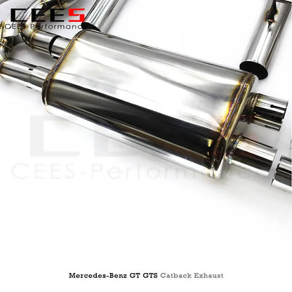 CEES Performance Titanium Exhaust Pipe Muffler Escape Catback Exhaust System For Mercedes-Benz AMG GT/GTS(C190) 4.0T2014-2023