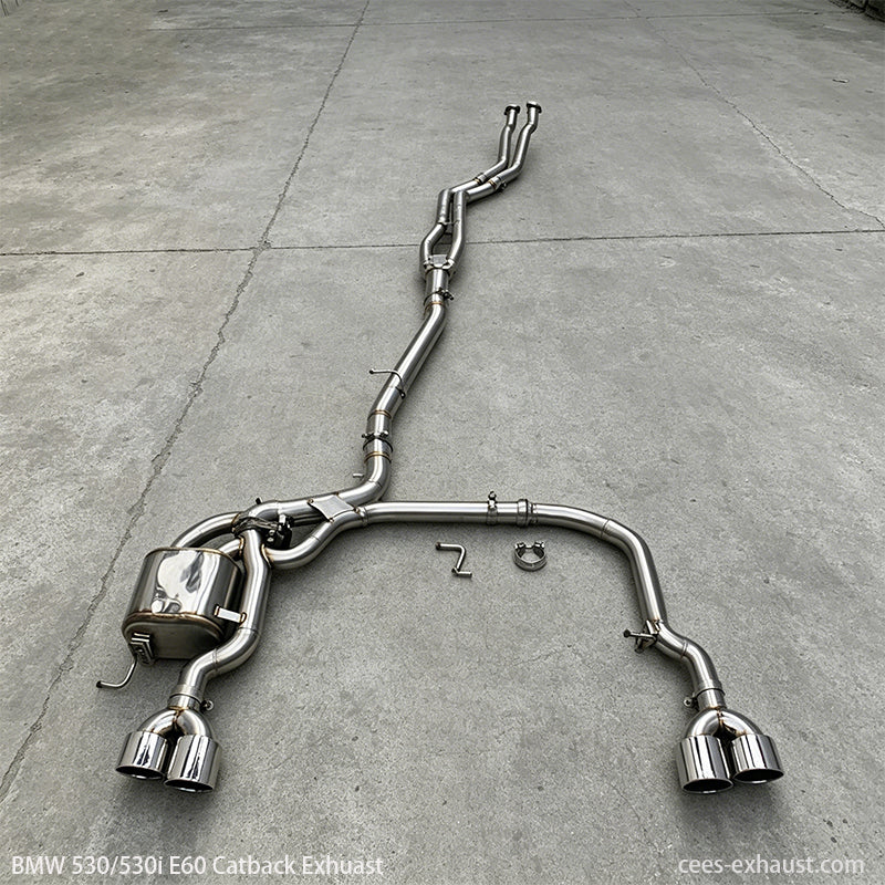 BMW 530/530i E60 3.0L Valved Sport Exhaust System