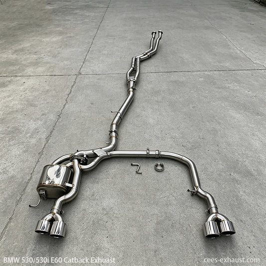 BMW 530/530i E60 3.0L Valved Sport Exhaust System