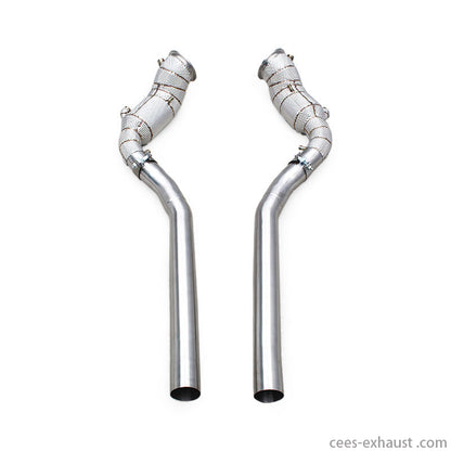 Ferrari Purosangue FUV V12 6.5L Stainless Steel Heat shield Downpipe Exhaust System