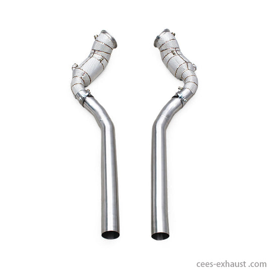Ferrari Purosangue FUV V12 6.5L Stainless Steel Heat shield Downpipe Exhaust System