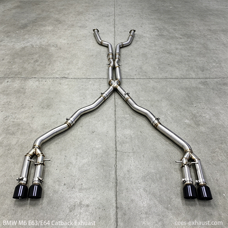 BMW M6 E63/E64 V10 5.0L Direct Pass design Exhaust System