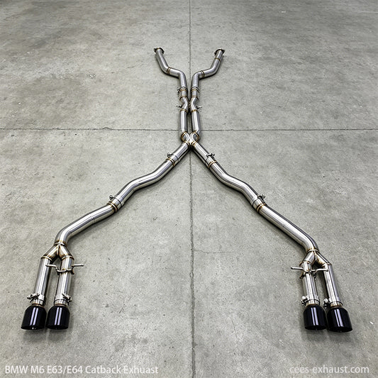 BMW M6 E63/E64 V10 5.0L Direct Pass design Exhaust System