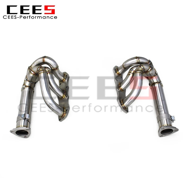 CEES  Stainless Steel Sport Exhaust System Tuning Auto Parts For PORSCHE 911 997.1/997.2 Carrera 2004-2012 Catback muffler Manifold Exhaust heads