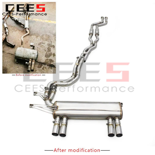 CEES High Performance Titanium Exhaust Muffler For BMW M3 E46 2004-2006 Valvetronic Catback Exhaust System