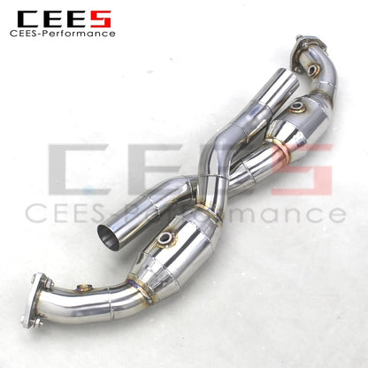 CEES  Stainless Steel Sport Exhaust System Tuning Auto Parts For PORSCHE 911 997.1/997.2 Carrera 2004-2012 Catback muffler Manifold Exhaust heads