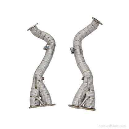 Porsche 718 Cayman GT4 / GTS / Spyder 4.0L Downpipe Exhaust System in stock