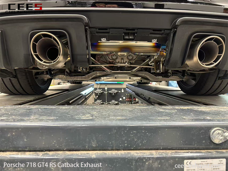 Porsche 718 Cayman GT4 RS / Spyder RS Valved Sport Exhaust System with Muffler