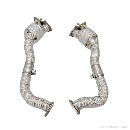 Porsche 718 Cayman GT4 / GTS / Spyder 4.0L Downpipe Exhaust System in stock