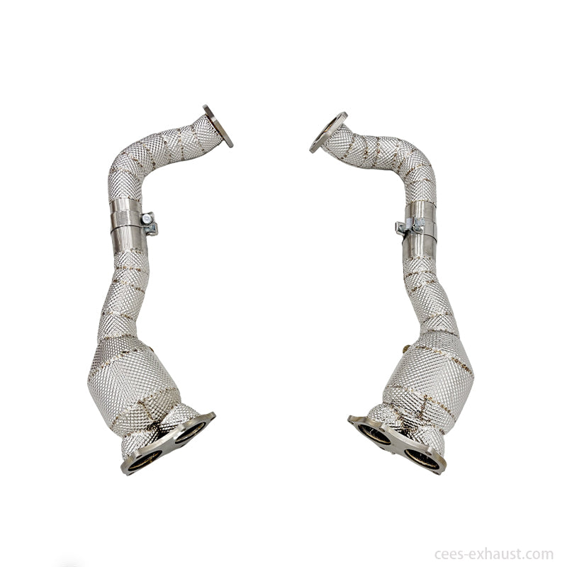 Porsche 718 Cayman GT4 / GTS / Spyder 4.0L Downpipe Exhaust System in stock