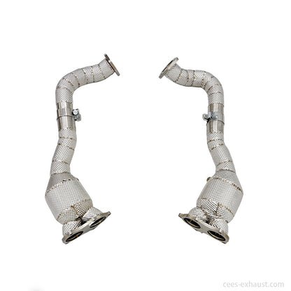 Porsche 718 Cayman GT4 / GTS / Spyder 4.0L Downpipe Exhaust System in stock