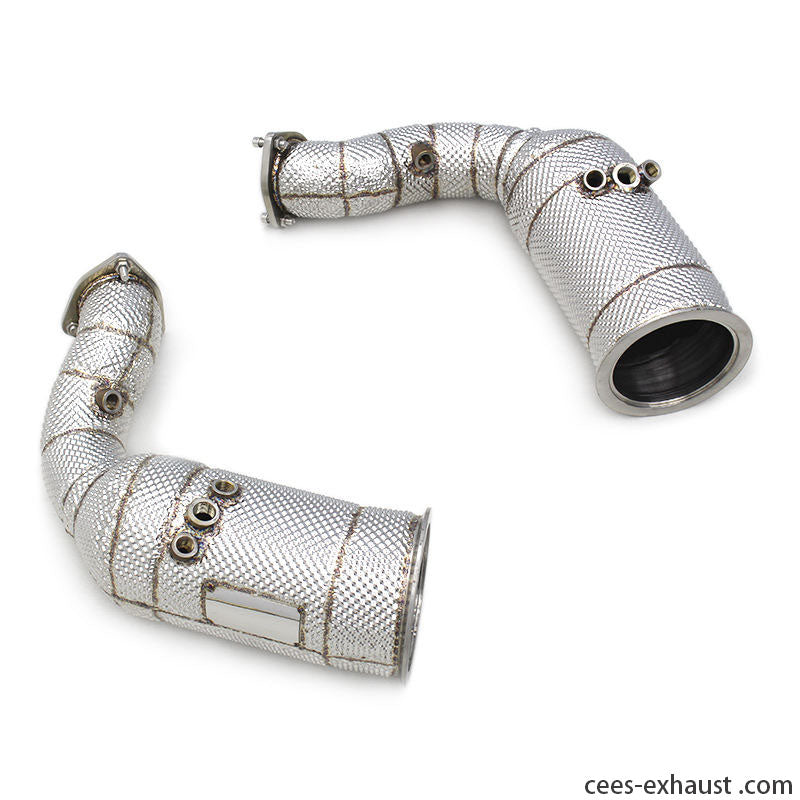 Audi RSQ8 Stainless Steel Catted Header Downpipe Exhaust System