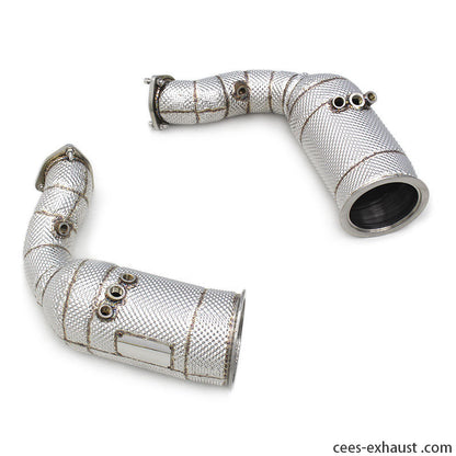 Audi RSQ8 Stainless Steel Catted Header Downpipe Exhaust System