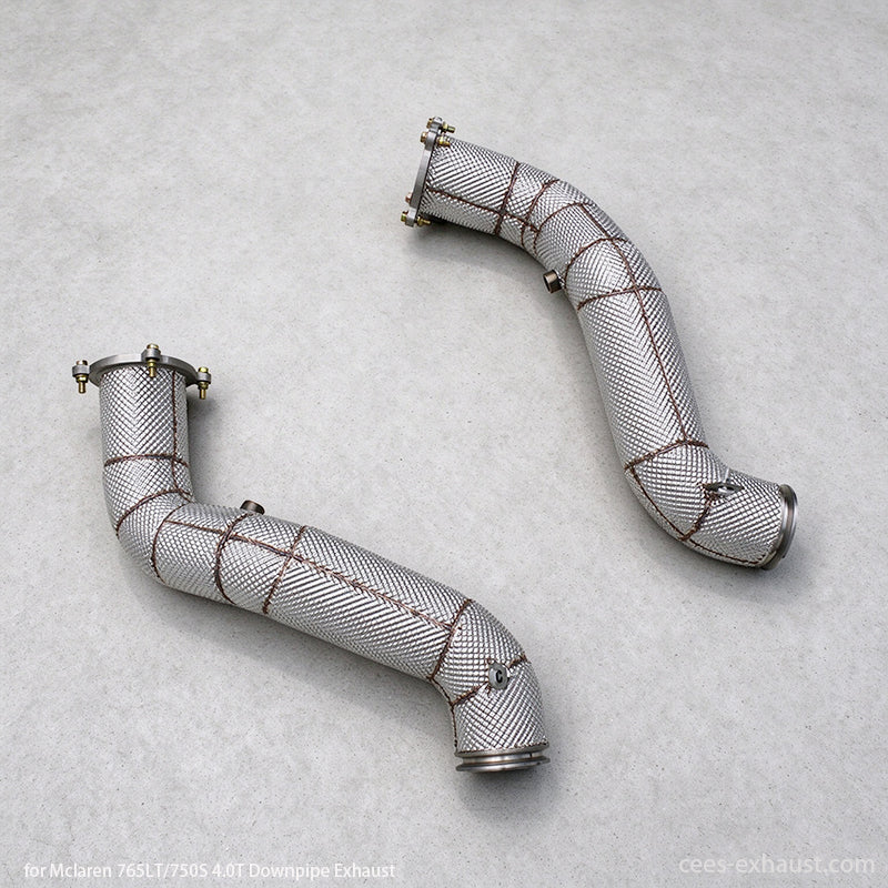 McLaren 750S / 765LT 4.0T Heat Shield Downpipe Exhaust System (2020+)
