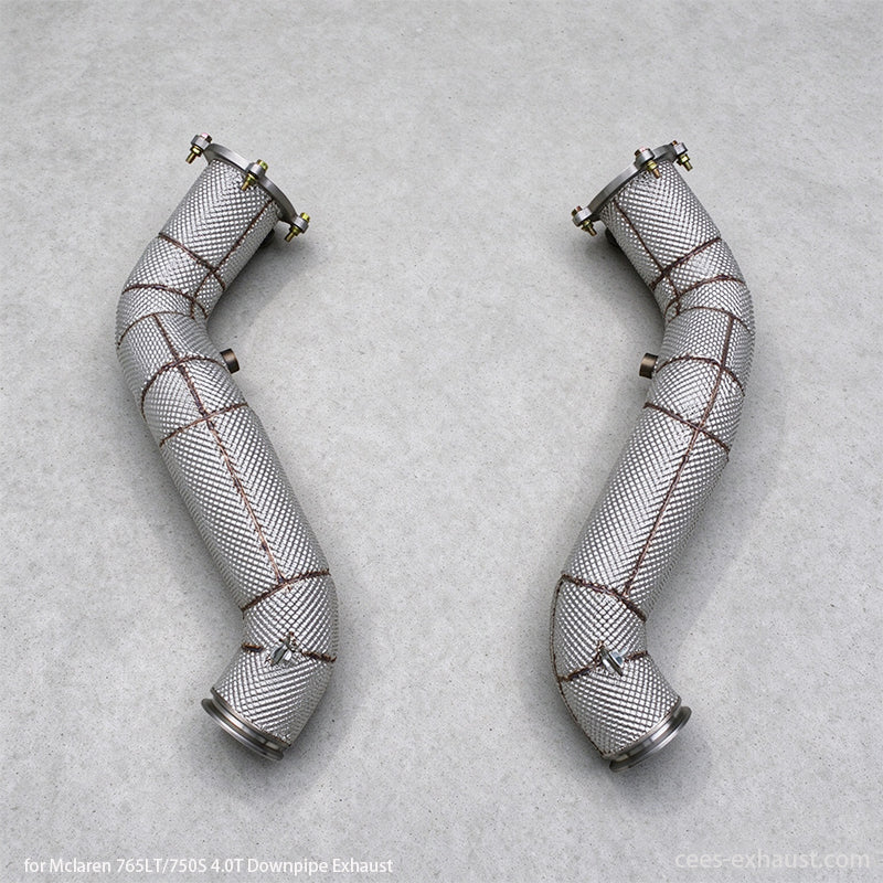 McLaren 750S / 765LT 4.0T Heat Shield Downpipe Exhaust System (2020+)