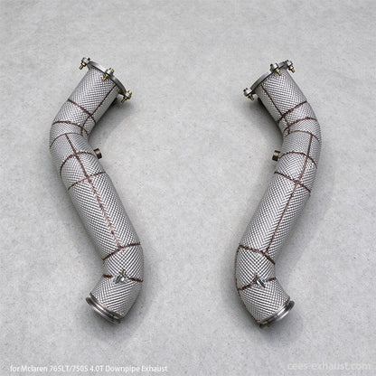 McLaren 750S / 765LT 4.0T Heat Shield Downpipe Exhaust System (2020+)