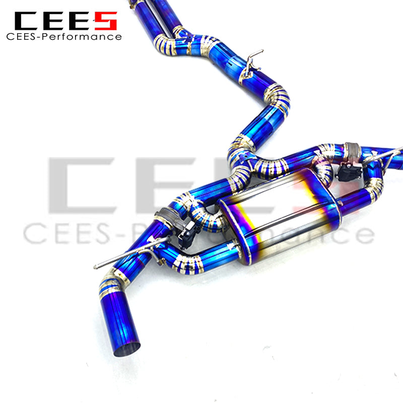 CEES Catback Exhaust System For Audi RS3 Sedan 8Y 2.5T 2019-2023 Titanium High Performance Valvetronic Exhaust Pipe