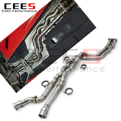 CEES Factory competitive price hot sale Equal length Mid pipe For BMW M3/M4 F80 F82 F83 S55 3.0T 2014-2019 Stainless Steel