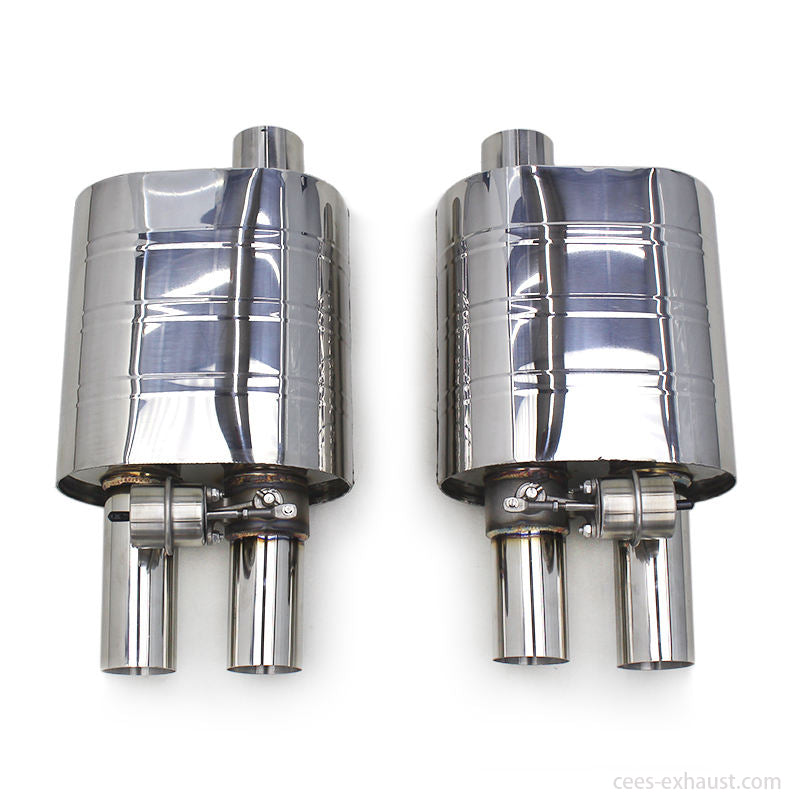 Universal Valved Muffler Kit Exhaust System