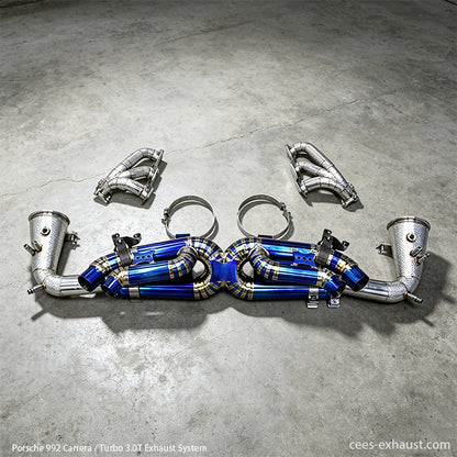 Porsche 992 992.1 992.2 Carrera / Turbo Valved Sport Exhaust System（No Muffer）