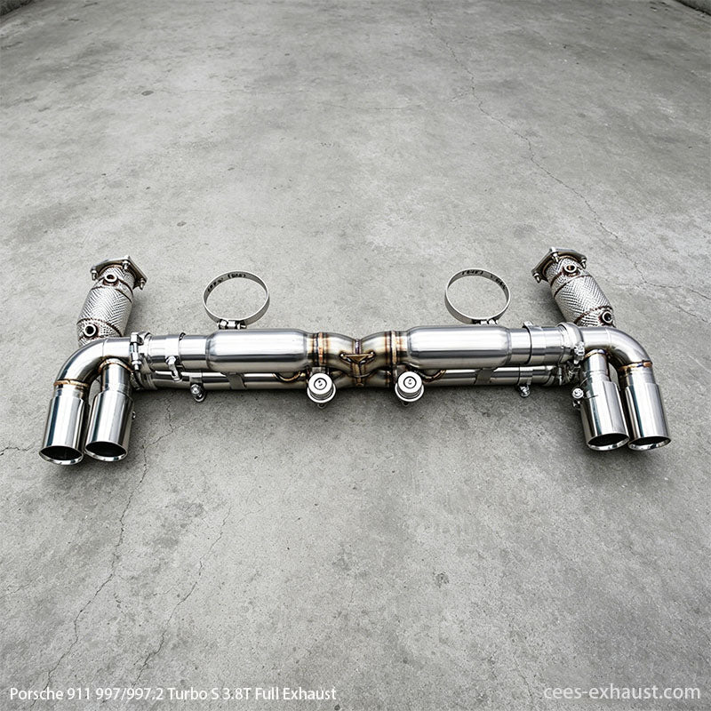 Porsche 911 997/997.2 Turbo S 3.8T Valved Sport Exhaust System（with TIP）