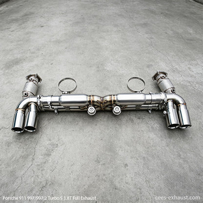 Porsche 911 997/997.2 Turbo S 3.8T Valved Sport Exhaust System（with TIP）