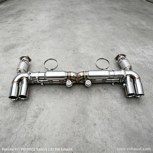 Porsche 911 997/997.2 Turbo S 3.8T Valved Sport Exhaust System（with TIP）