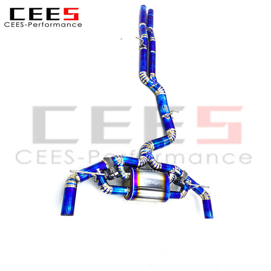 CEES Catback Exhaust System For Audi RS3 Sedan 8Y 2.5T 2019-2023 Titanium High Performance Valvetronic Exhaust Pipe