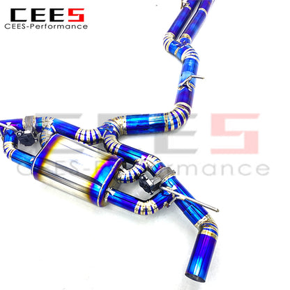 CEES Catback Exhaust System For Audi RS3 Sedan 8Y 2.5T 2019-2023 Titanium High Performance Valvetronic Exhaust Pipe